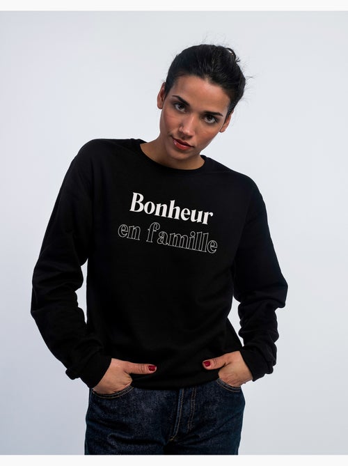 Sweat Femme - BONHEUR EN FAMILLE - Kiabi
