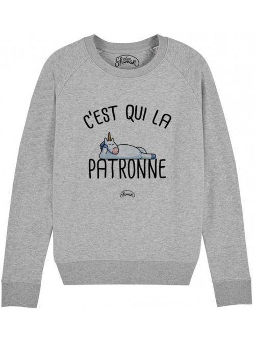 Sweat Femme - C'EST QUI LA PATRONNE - Kiabi Sweat Femme - C'EST QUI LA PATRONNE - Kiabi