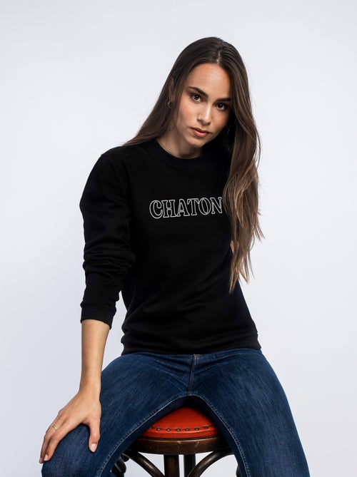 Sweat Femme - CHATON - Kiabi