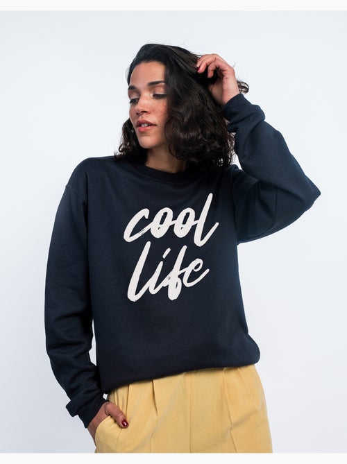Sweat Femme - COOL LIFE WAF - Kiabi Sweat Femme - COOL LIFE WAF - Kiabi