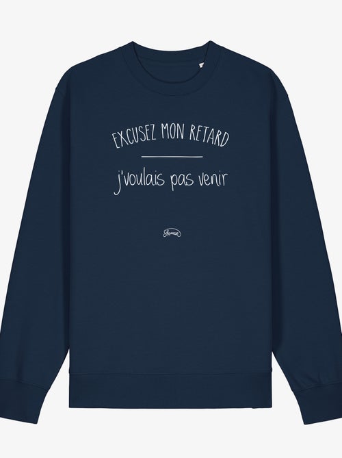 Sweat Femme - EXCUSEZ MON RETARD J'VOULAIS PAS VENIR - Kiabi Sweat Femme - EXCUSEZ MON RETARD J'VOULAIS PAS VENIR - Kiabi