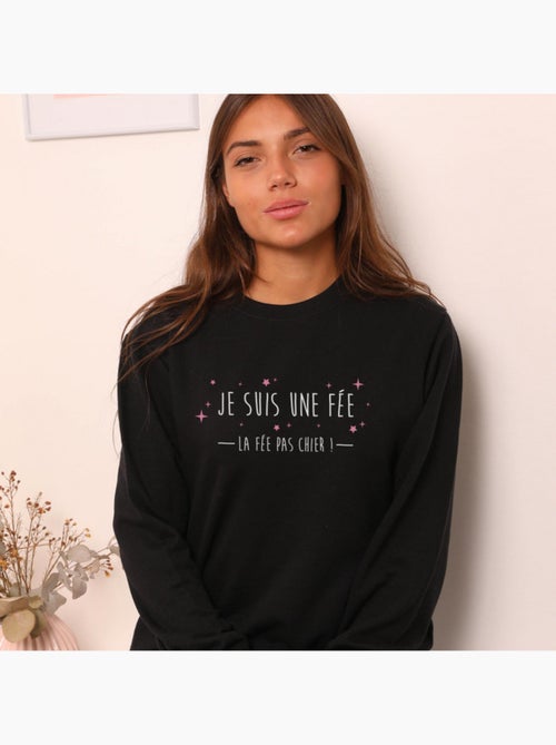 Sweat Femme - FEE PAS CHIER - Kiabi Sweat Femme - FEE PAS CHIER - Kiabi