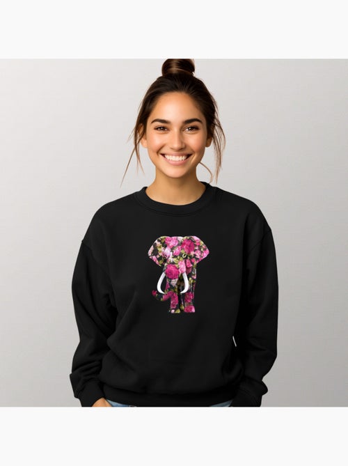 Sweat Femme - FLORAL ELEPHANT - Kiabi Sweat Femme - FLORAL ELEPHANT - Kiabi