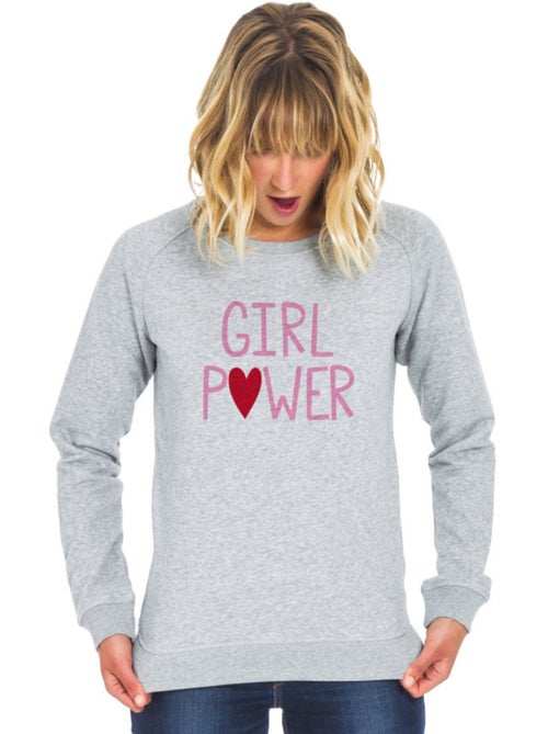 Sweat Femme - GIRL POWER MPT - Kiabi Sweat Femme - GIRL POWER MPT - Kiabi