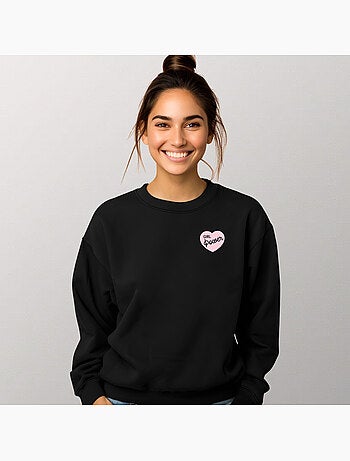 Sweat Femme - GIRL POWER PINK HEART