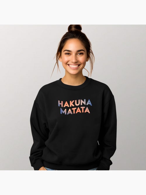Sweat Femme - HAKUNA MATATA 3 - Kiabi Sweat Femme - HAKUNA MATATA 3 - Kiabi