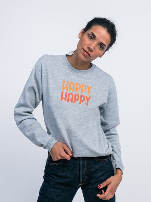 Sweat Femme - HAPPY MPT - Kiabi Sweat Femme - HAPPY MPT - Kiabi