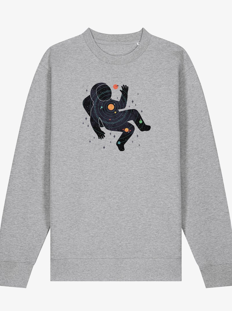 Sweat Femme - INNER SPACE Gris chiné - Kiabi