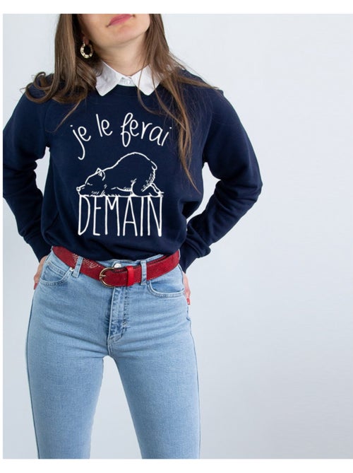 Sweat Femme - JE LE FERAI DEMAIN - Kiabi Sweat Femme - JE LE FERAI DEMAIN - Kiabi