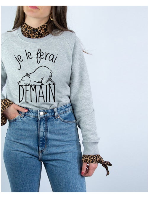Sweat Femme - JE LE FERAI DEMAIN - Kiabi Sweat Femme - JE LE FERAI DEMAIN - Kiabi