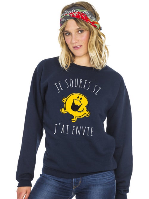 Sweat Femme - JE SOURIS SI J'AI ENVIE - Kiabi Sweat Femme - JE SOURIS SI J'AI ENVIE - Kiabi