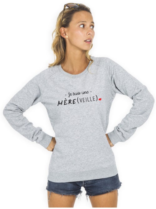 Sweat Femme - JE SUIS UNE MERE VEILLE - Kiabi Sweat Femme - JE SUIS UNE MERE VEILLE - Kiabi