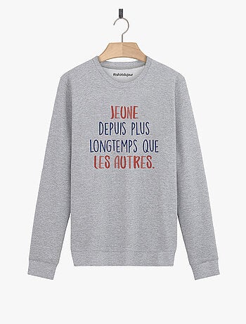 Sweat Femme - JEUNE DEPUIS PLUS LONGTEMPS ROSE