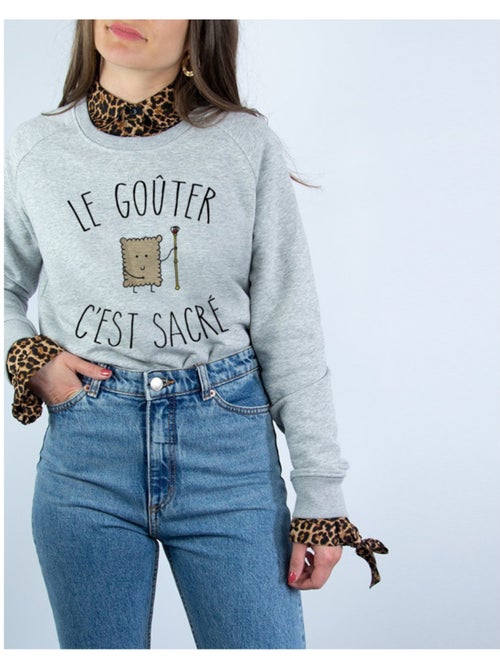 Sweat Femme - LE GOUTER C'EST SACRE - Kiabi Sweat Femme - LE GOUTER C'EST SACRE - Kiabi