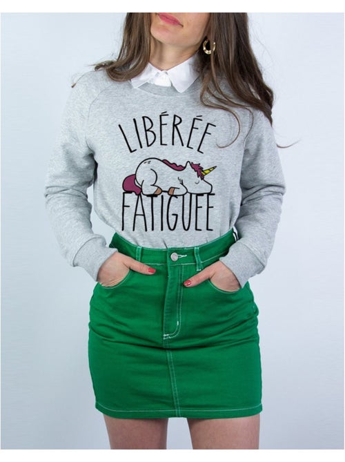 Sweat Femme - LIBEREE FATIGUEE - Kiabi Sweat Femme - LIBEREE FATIGUEE - Kiabi