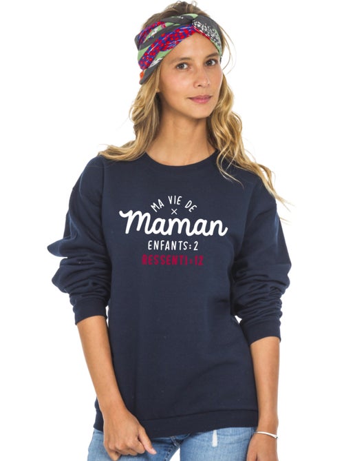 Sweat Femme - MA VIE DE MAMAN : ENFANTS 2 RESSENTI 12 - Kiabi Sweat Femme - MA VIE DE MAMAN : ENFANTS 2 RESSENTI 12 - Kiabi