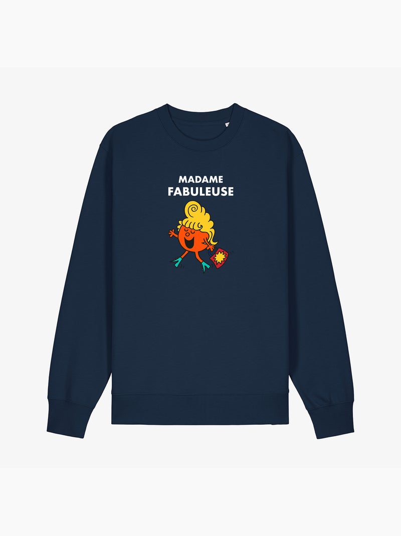 Sweat Femme - MADAME FABULEUSE Bleu marine - Kiabi