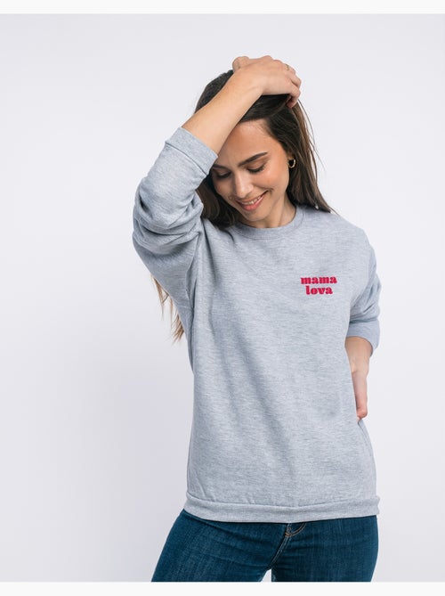 Sweat Femme - MAMA LOVA CŒUR ROUGE - Kiabi Sweat Femme - MAMA LOVA CŒUR ROUGE - Kiabi