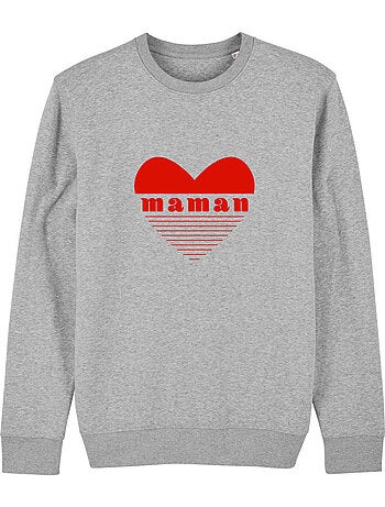 Sweat Femme - MAMAN CŒUR ROUGE