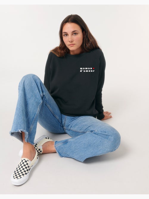 Sweat Femme - MAMAN D AMOUR 2 COEUR - Kiabi Sweat Femme - MAMAN D AMOUR 2 COEUR - Kiabi