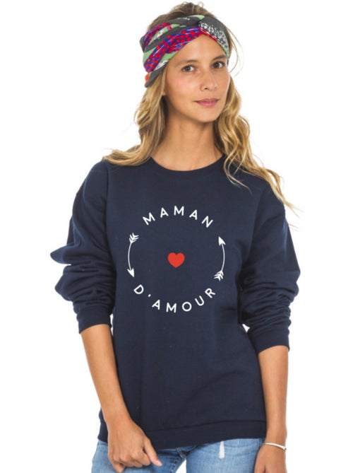 Sweat Femme - MAMAN D'AMOUR 2 MPT - Kiabi Sweat Femme - MAMAN D'AMOUR 2 MPT - Kiabi