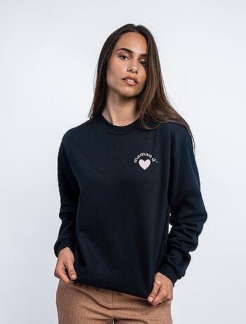 Sweat Femme - MAMAN D'AMOUR CŒUR