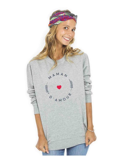 Sweat Femme - MAMAN D'AMOUR M - Kiabi Sweat Femme - MAMAN D'AMOUR M - Kiabi