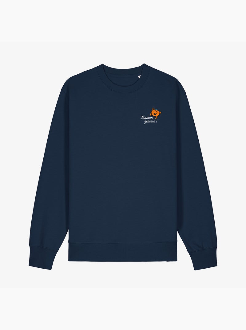 Sweat Femme - MAMAN GENIALE COEUR Bleu marine - Kiabi