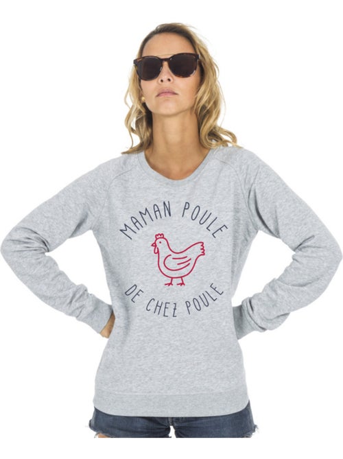 Sweat Femme - MAMAN POULE DE CHEZ POULE - Kiabi Sweat Femme - MAMAN POULE DE CHEZ POULE - Kiabi