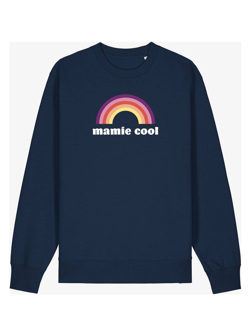 Sweat Femme - MAMIE COOL 3 Bleu marine - Kiabi