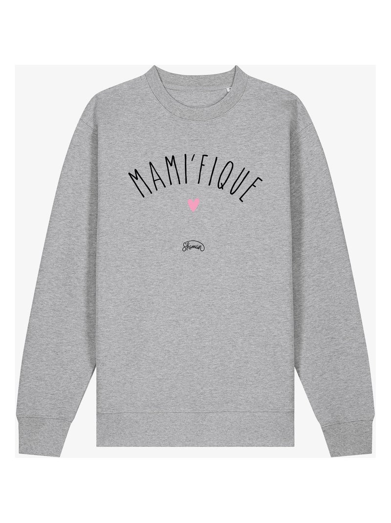 Sweat Femme - MAMIFIQUE Gris chiné - Kiabi