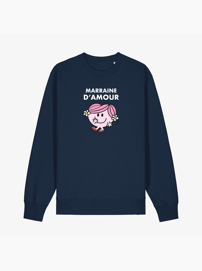 Sweat Femme - MARRAINE D AMOUR Bleu marine - Kiabi