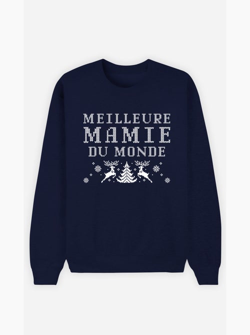 Sweat Femme - MEILLEURE MAMIE DU MONDE NOEL - Kiabi