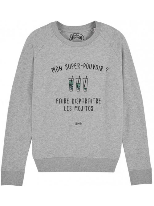 Sweat Femme - MON SUPER-POUVOIR? FAIRE DISPARAITRE LES MOJITOS - Kiabi Sweat Femme - MON SUPER-POUVOIR? FAIRE DISPARAITRE LES MOJITOS - Kiabi