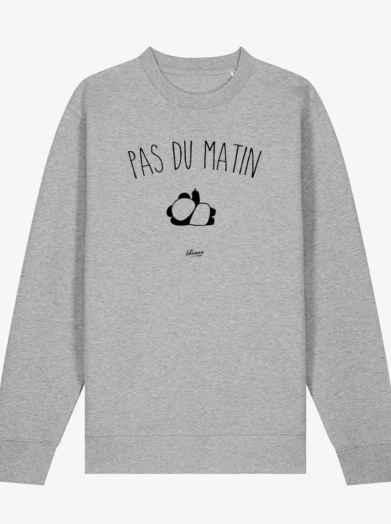 Sweat Femme - PAS DU MATIN Gris chiné - Kiabi