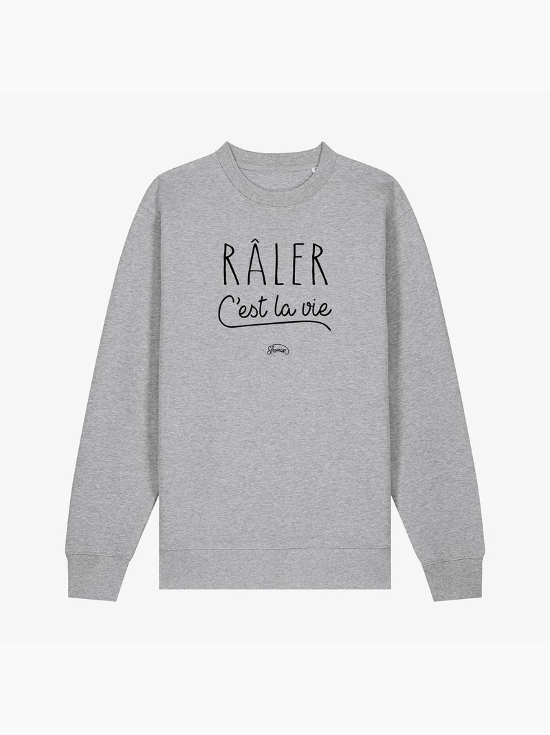 Sweat Femme - RALER C'EST LA VIE Gris chiné - Kiabi