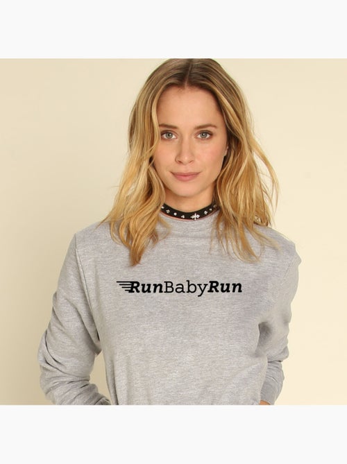 Sweat Femme - RUN BABY RUN - Kiabi Sweat Femme - RUN BABY RUN - Kiabi