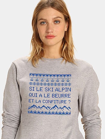 Sweat Femme - SI LE SKI ALPIN