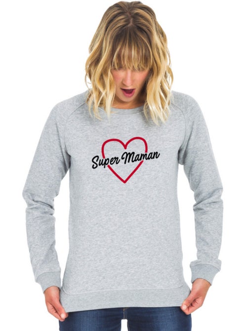 Sweat Femme - SUPER MAMAN 2 WAF - Kiabi