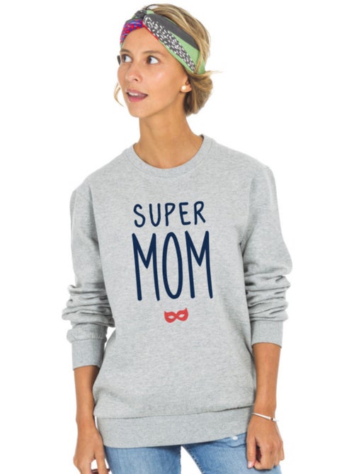 Sweat Femme - SUPER MOM 2 WAF - Kiabi