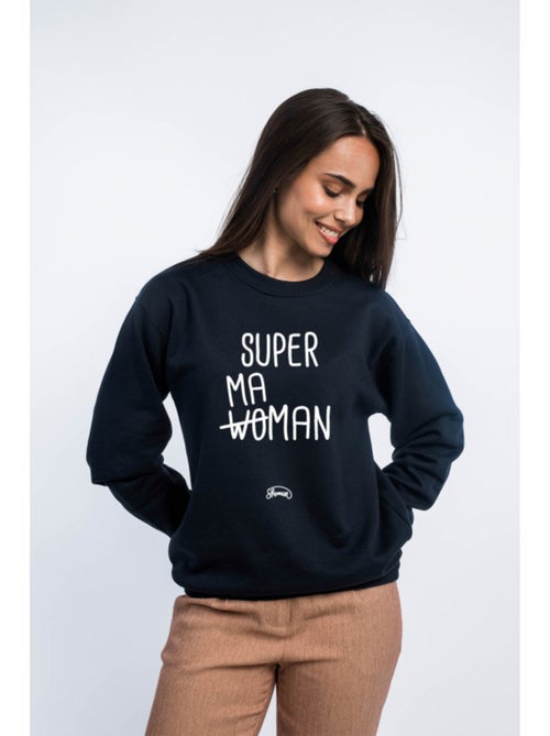 Sweat Femme - SUPER WO MAMAN - Kiabi Sweat Femme - SUPER WO MAMAN - Kiabi