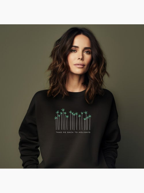 Sweat Femme - TAKE ME BACK TO HOLIDAYS - Kiabi Sweat Femme - TAKE ME BACK TO HOLIDAYS - Kiabi
