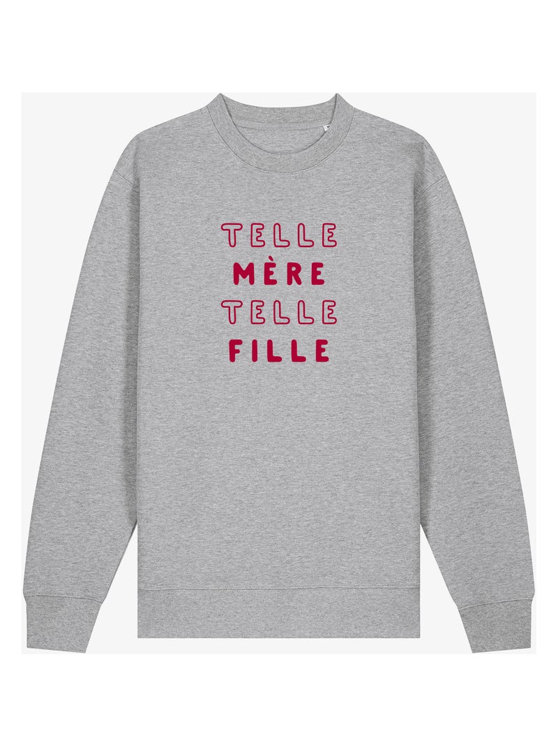 Sweat Femme - TELLE MÈRE TELLE FILLE 2 MPT Gris chiné - Kiabi