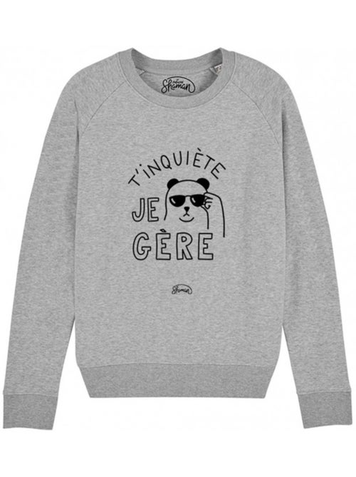 Sweat Femme - T'INQUIETE JE GERE - Kiabi Sweat Femme - T'INQUIETE JE GERE - Kiabi