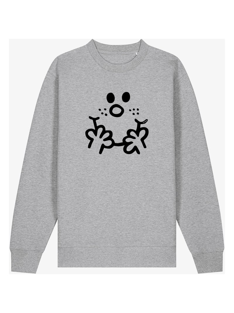 Sweat Femme - VISAGE MADAME Gris chiné - Kiabi