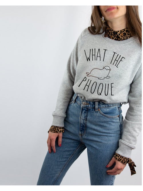 Sweat Femme - WHAT THE PHOQUE - Kiabi Sweat Femme - WHAT THE PHOQUE - Kiabi