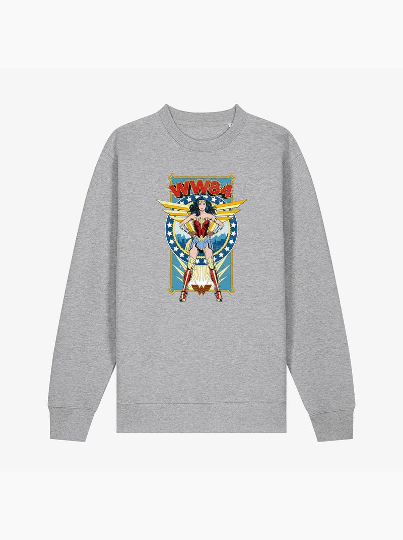 Sweat Femme - WONDER WOMAN 84 Gris chiné - Kiabi