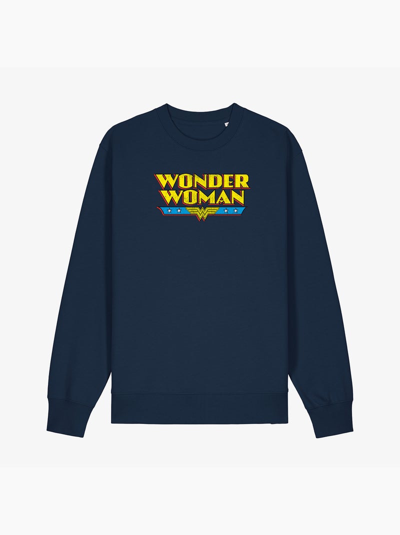 Sweat Femme - WONDER WOMAN Bleu marine - Kiabi