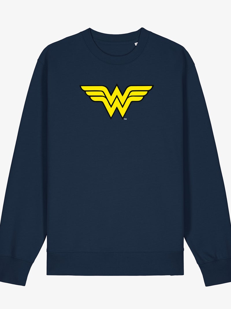 Sweat Femme - WONDER WOMAN LOGO Bleu marine - Kiabi