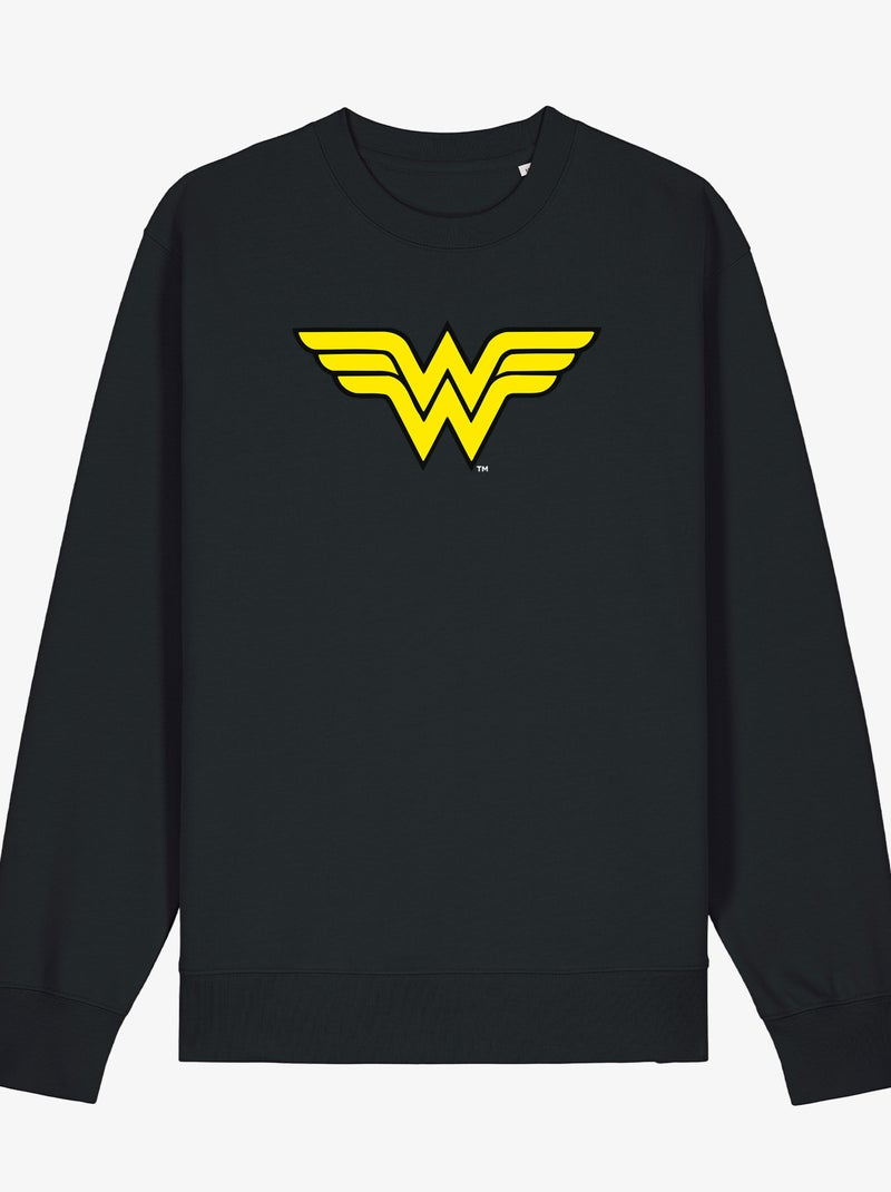 Sweat Femme - WONDER WOMAN LOGO Noir - Kiabi